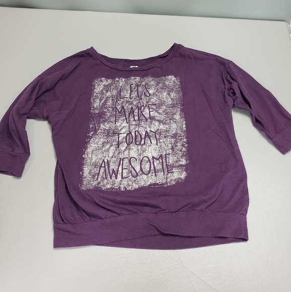 3/$15 route 66 purple, sliver long sleeve M - Picture 1 of 7